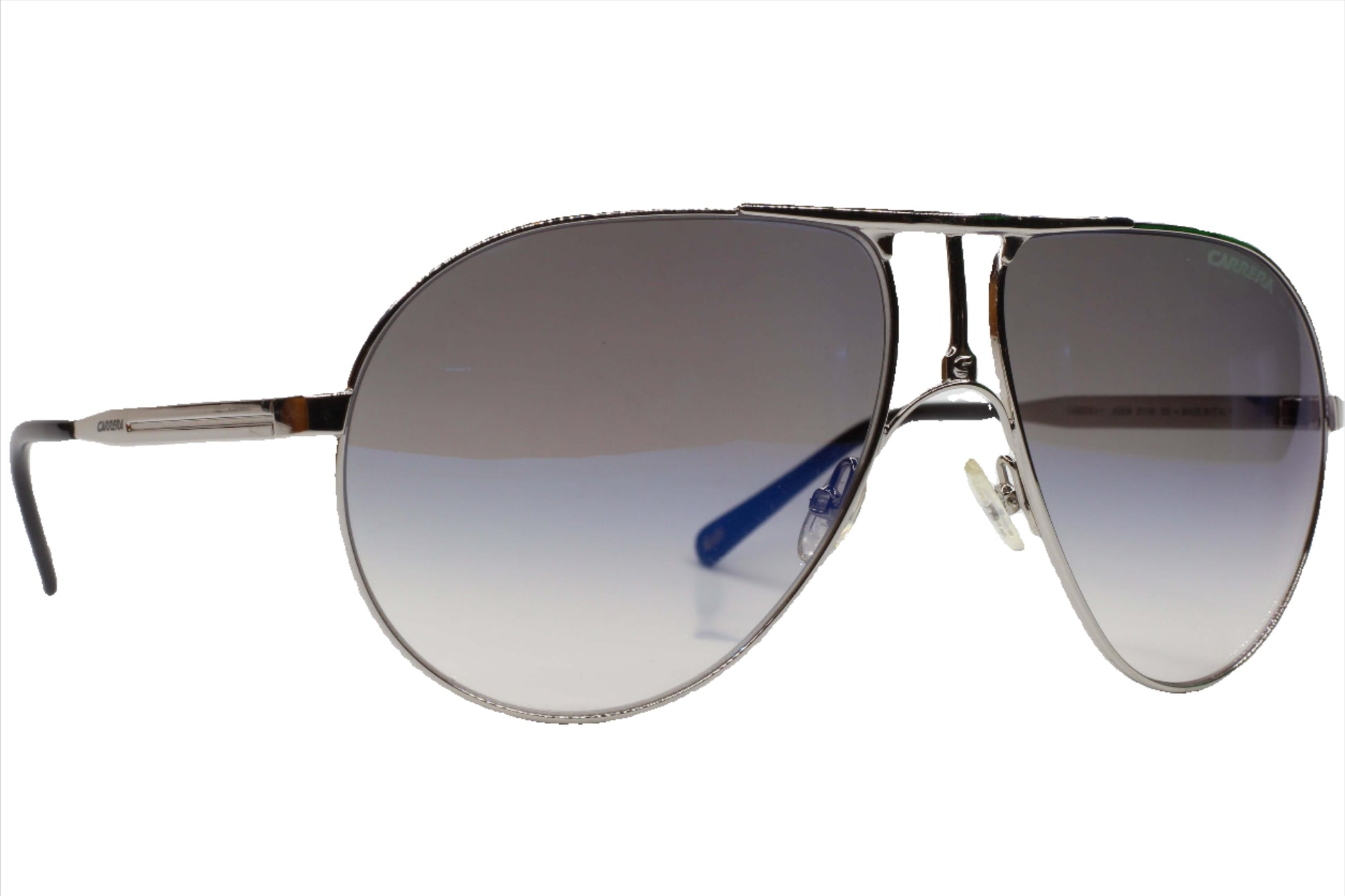 ABC Optical silver metal optical frames styled as designer aviator sunglasses online with gradient lenses