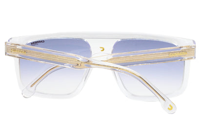 ABC Optical luxury gradient sunglasses for men with clear frame and blue gradient lenses