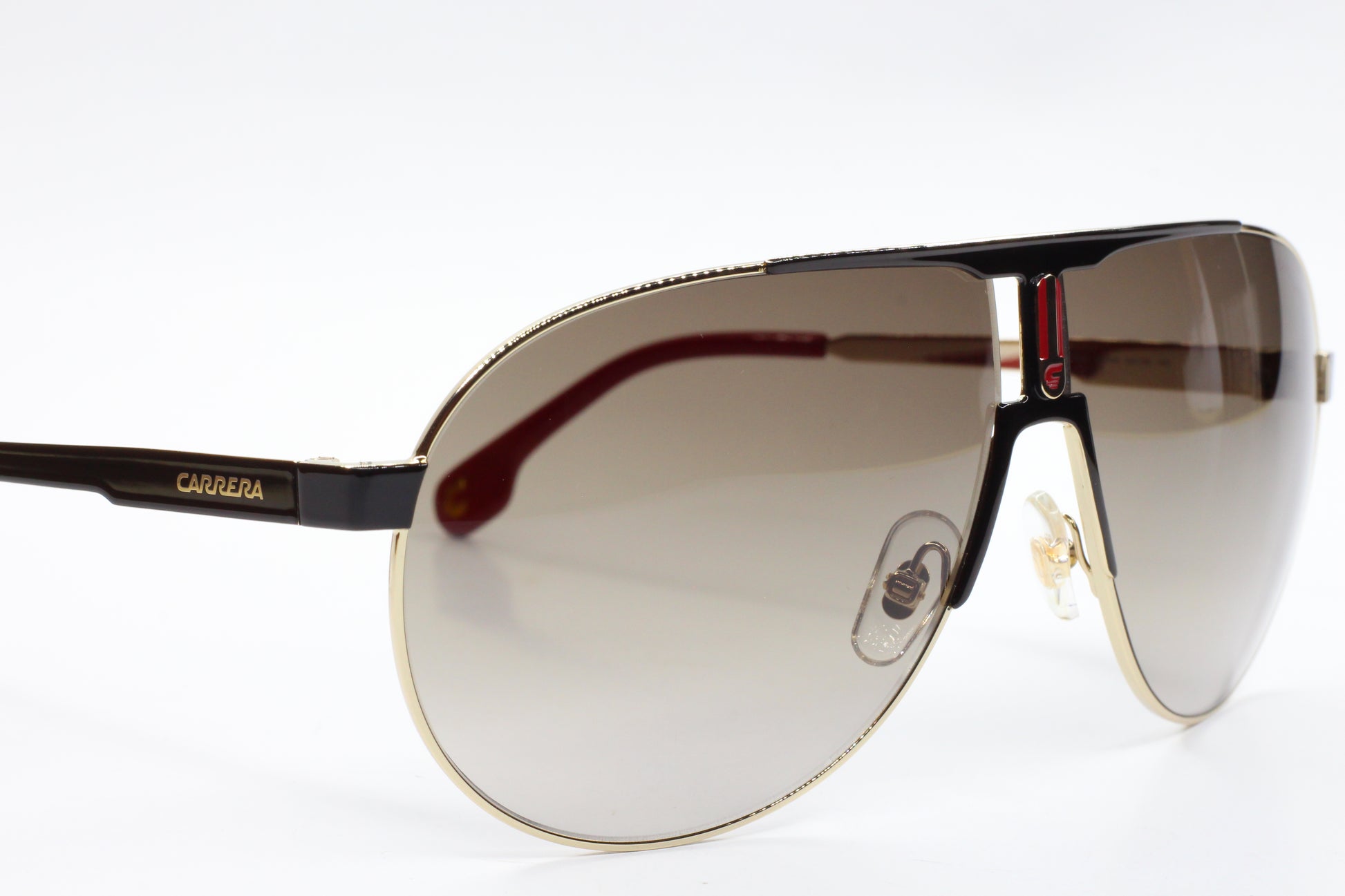 ABC Optical luxury silver black gradient sunglasses with sleek metal frame and tinted lenses