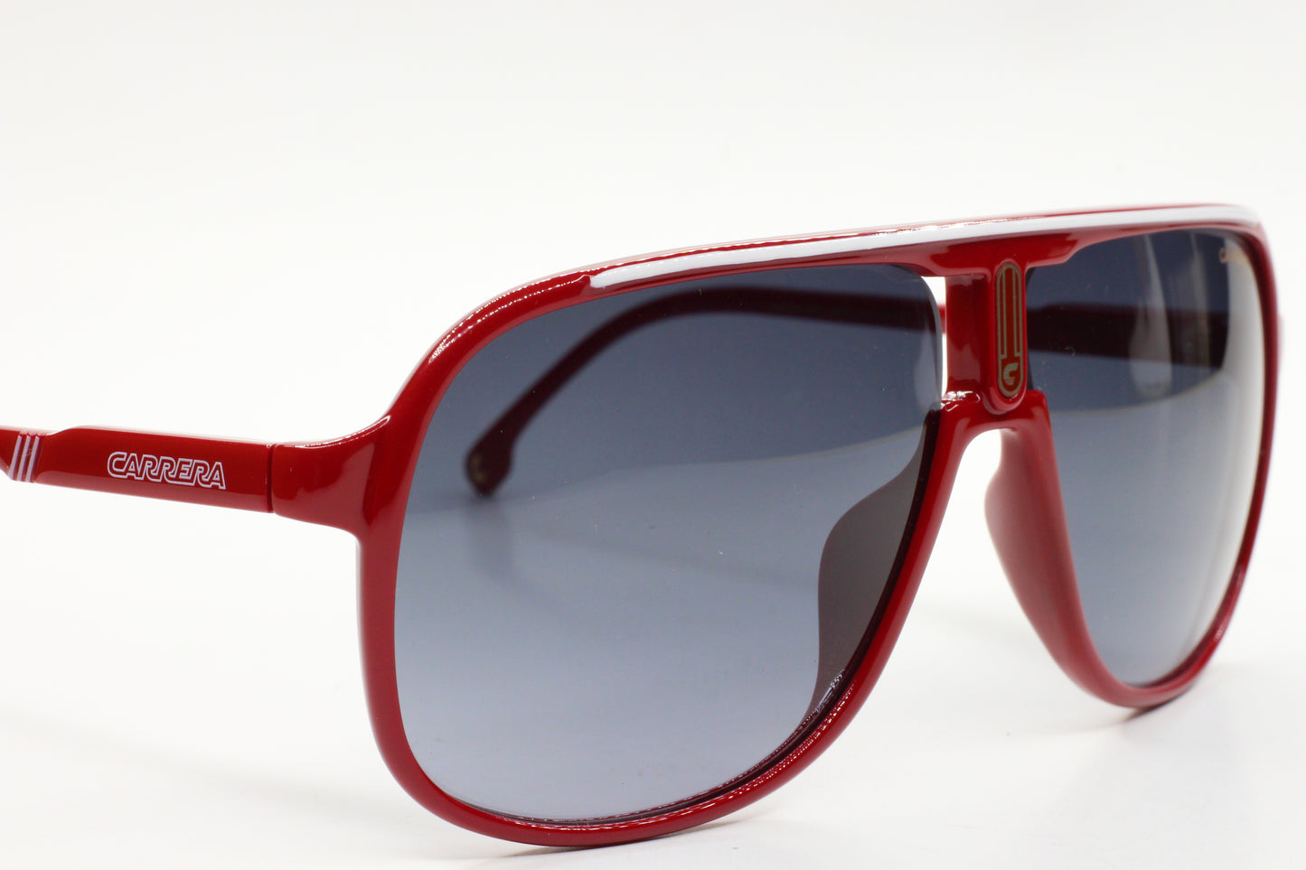 Red Carrera men's fashion eyewear optical frames with tinted lenses by ABC Optical