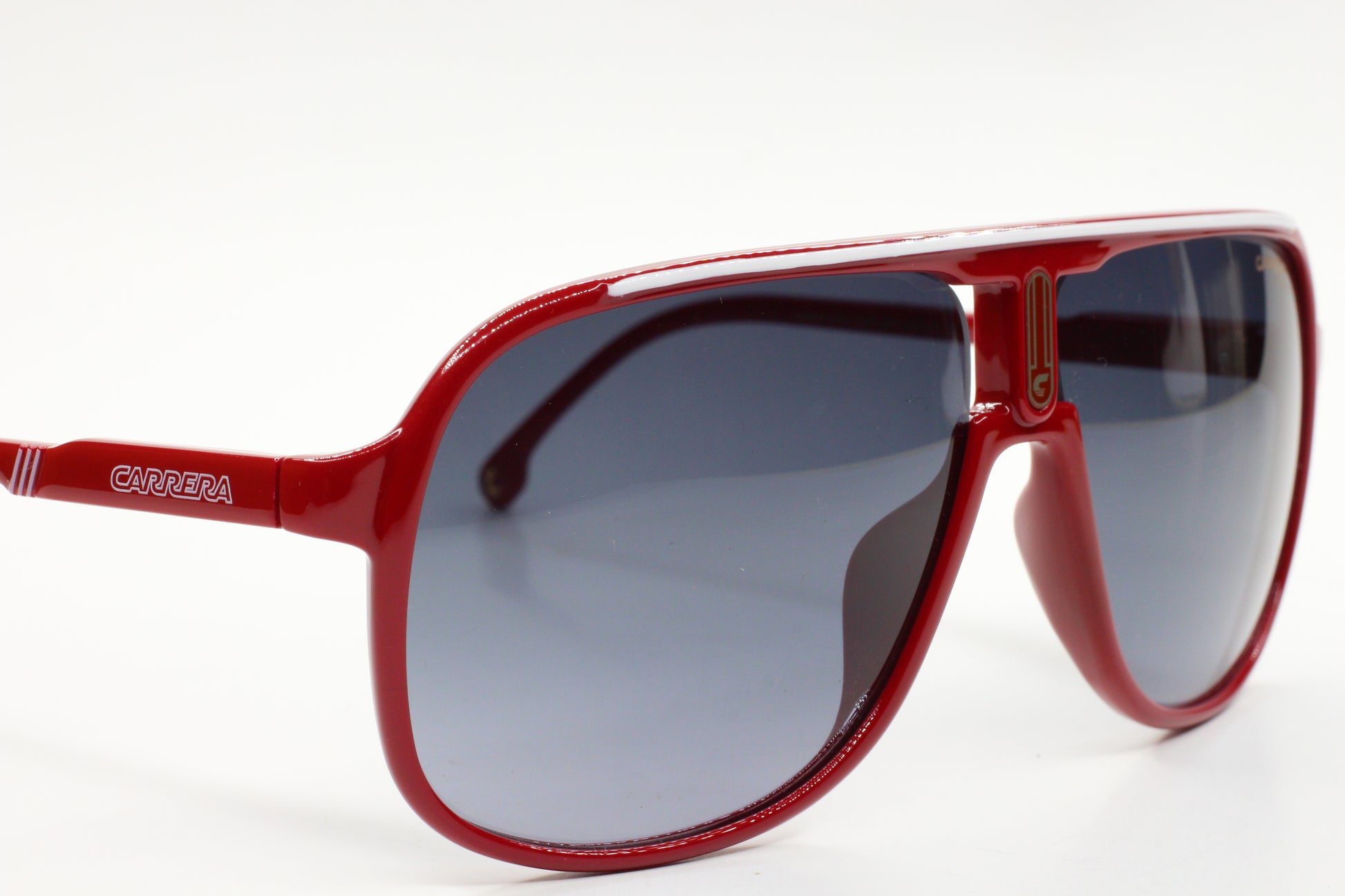 Red Carrera men's fashion eyewear optical frames with tinted lenses by ABC Optical
