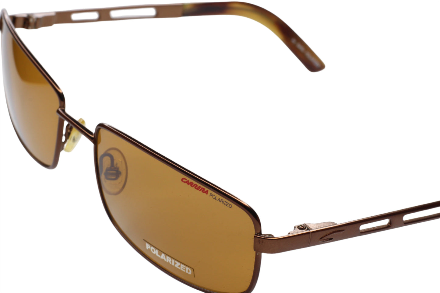 ABC Optical Carrera polarized sunglasses for men with brown rectangular lenses and lightweight metal frame