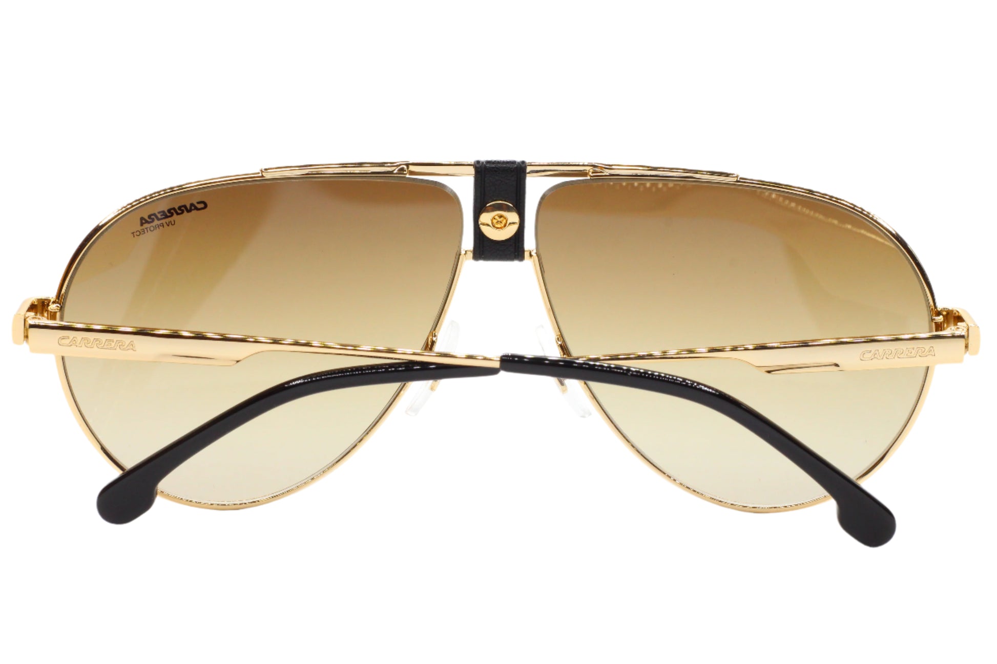 Premium Italian sunglasses online gold aviator optical frames with brown gradient lenses by ABC Optical