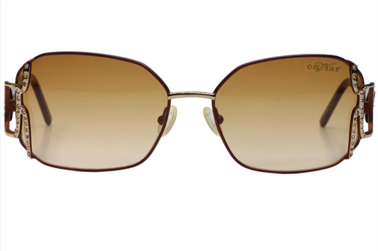 Caviar M2608 gold brown sunglasses with gradient lenses and decorative side detailing by ABC Optical