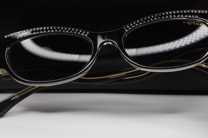 Caviar M3002 Swarovski sunglasses black optical frames with crystal embellishments by ABC Optical