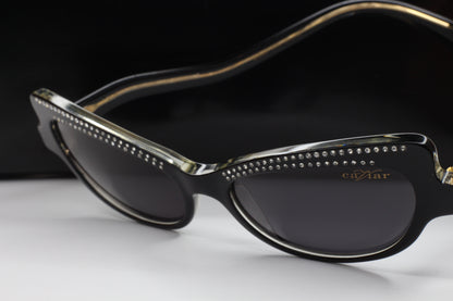 Caviar M3002 Swarovski sunglasses ABC Optical with black frames and crystal embellishments