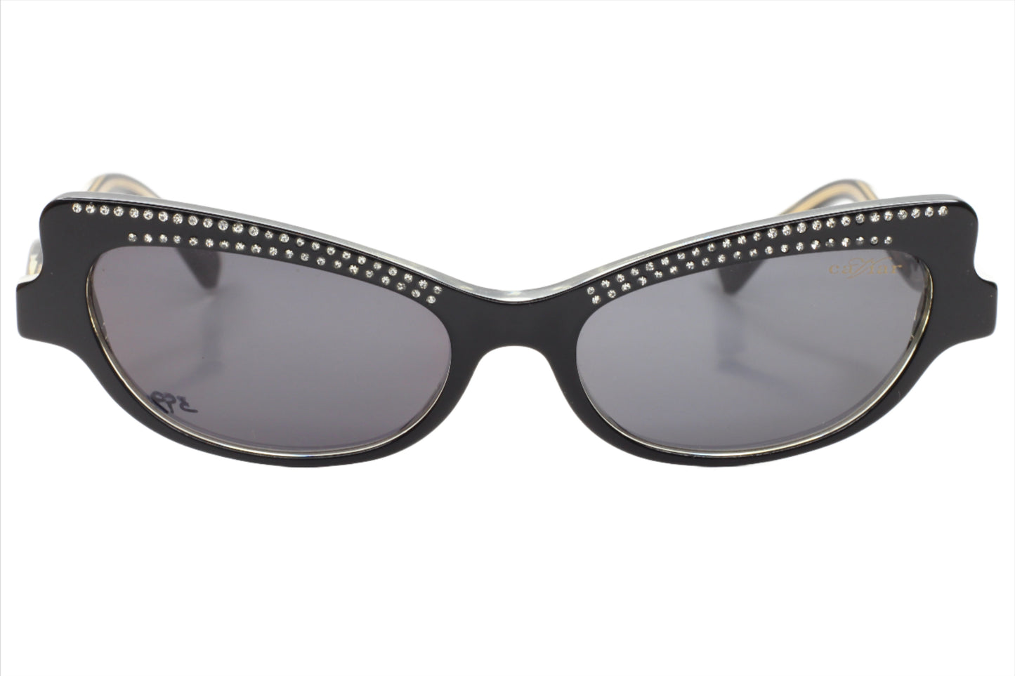 ABC Optical Caviar M3002 Swarovski sunglasses with black frame and crystal embellishments