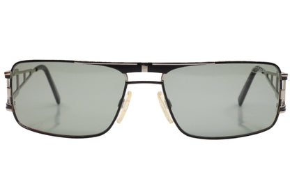 Cazal 9043 black silver sunglasses with rectangular tinted lenses and metal frame by ABC Optical
