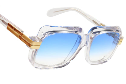 Transparent frame Optical Frames with blue gradient lenses from ABC Optical Cazal Legends sunglasses for sale