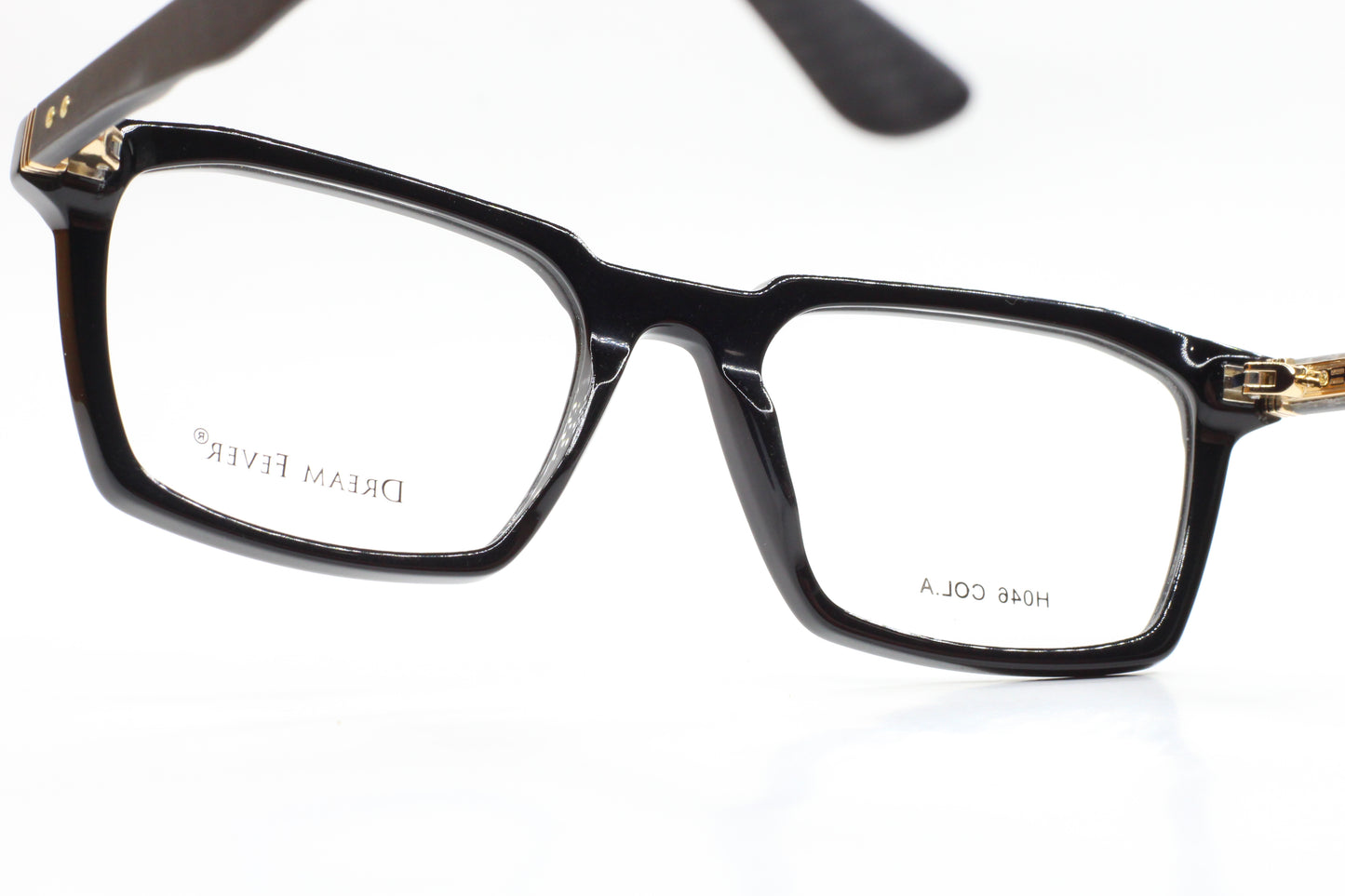 ABC Optical Dream Fever designer eyeglass frames in sleek black rectangular style