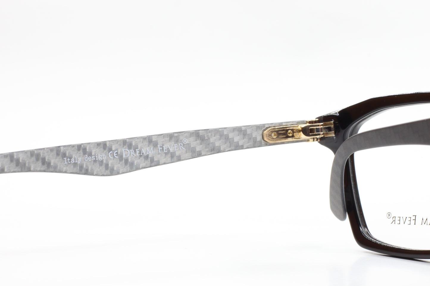 ABC Optical Dream Fever designer eyeglass frames with carbon fiber temples and black front frame