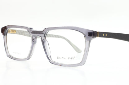 ABC Optical clear Dream Fever designer eyeglass frames with black temple arms and rectangular shape
