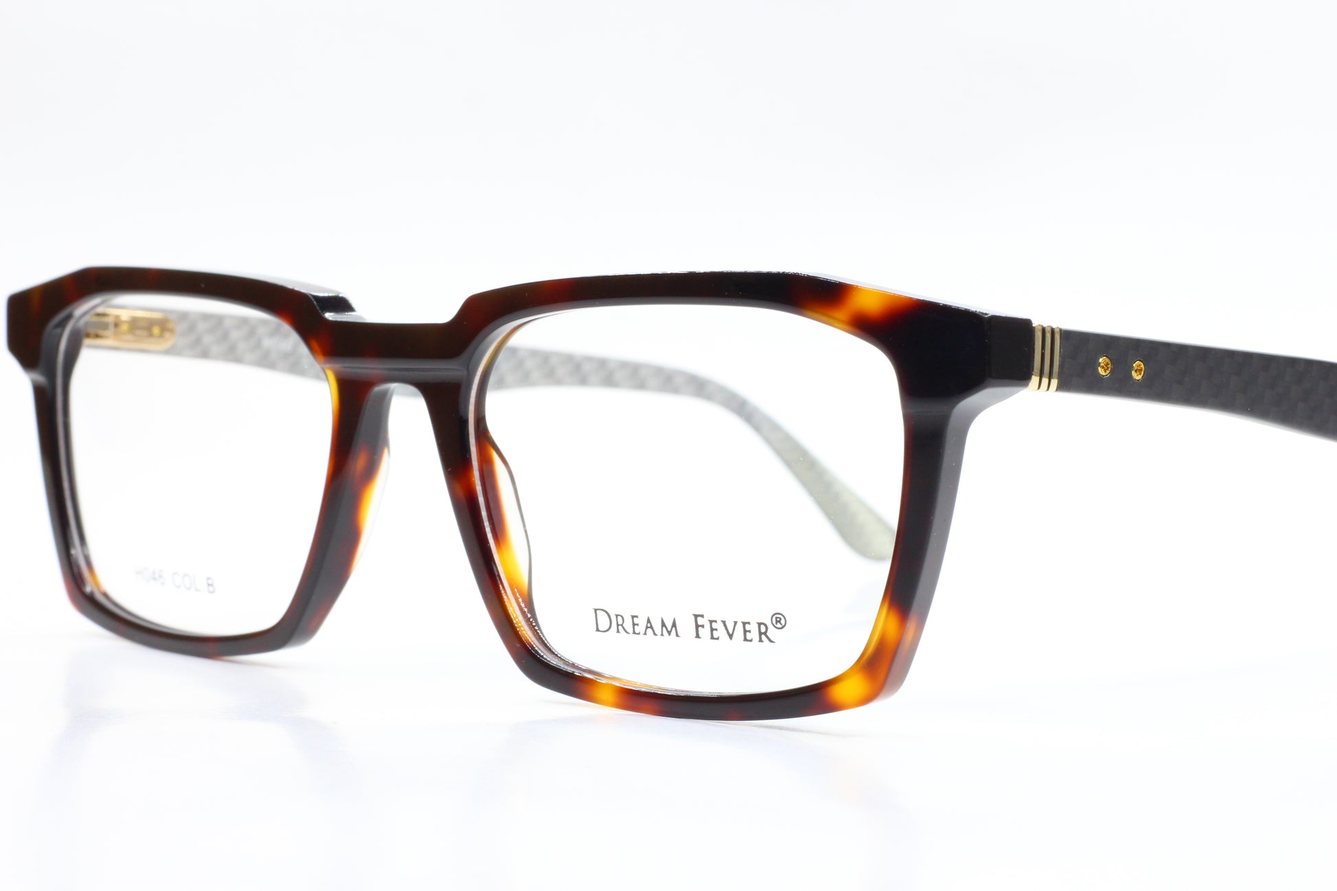 ABC Optical tortoiseshell Dream Fever designer eyeglass frames with rectangular lenses