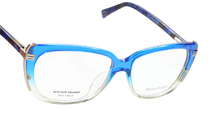 Blue and clear acetate optical frames Dream Himax H6321 eyewear by ABC Optical