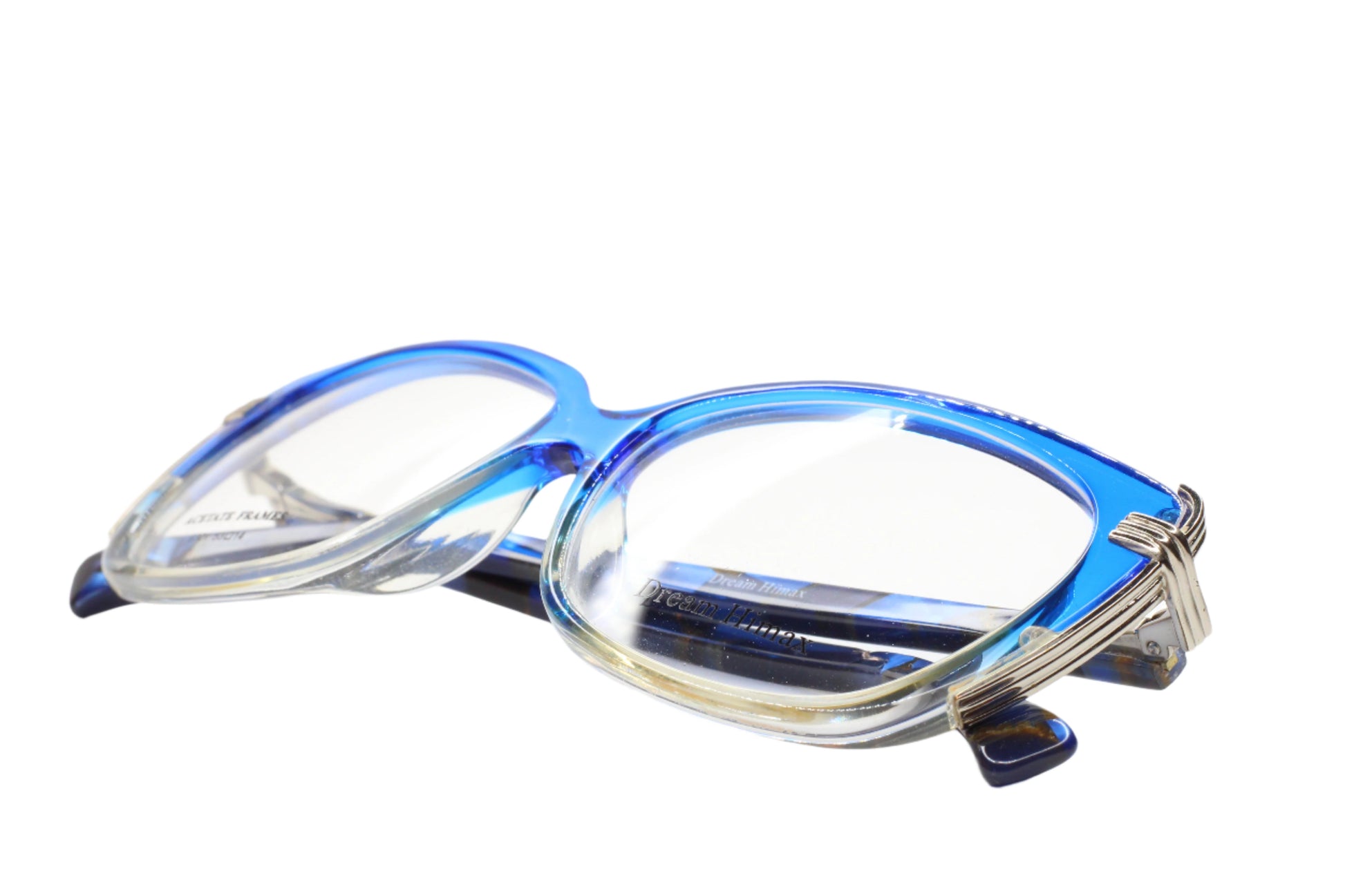 Dream Himax H6321 eyewear blue and clear optical frames by ABC Optical with stylish design