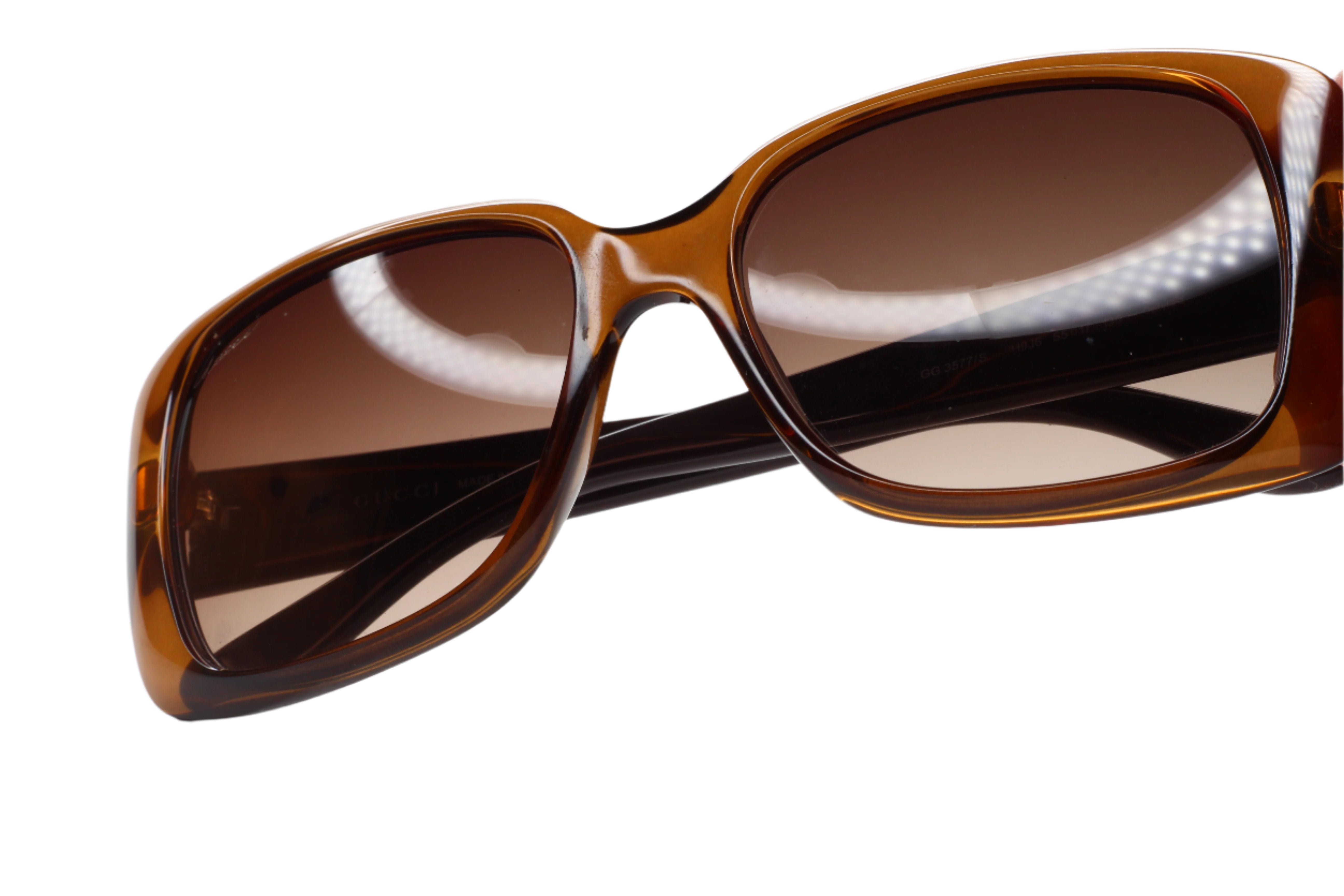サングラス GCDS SS25 Unisex SUNGLASSES (GD00165653S 53S BROWN) Gucci GG3577S sunglasses for women Brown Gold Luxury Frames