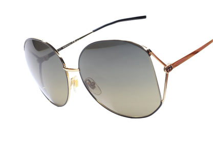 Gucci gold metal sunglasses women with gradient lenses and thin frame by ABC Optical