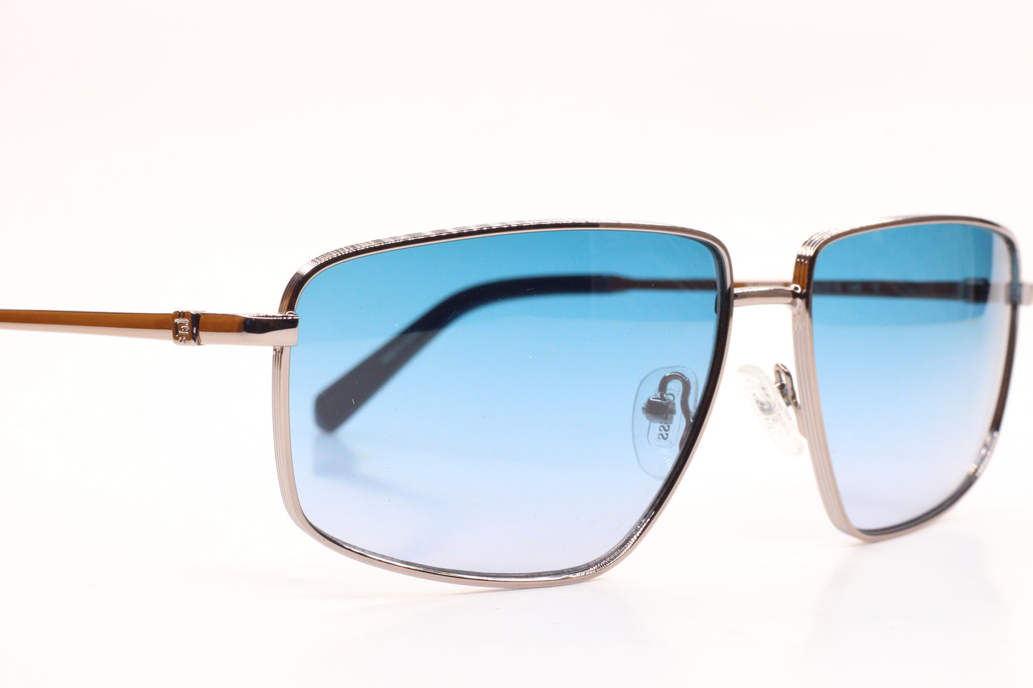 Guess silver blue gradient sunglasses with square lenses and metal frames from ABC Optical