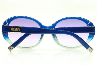 Karl Lagerfeld blue gradient sunglasses with oval optical frames from ABC Optical