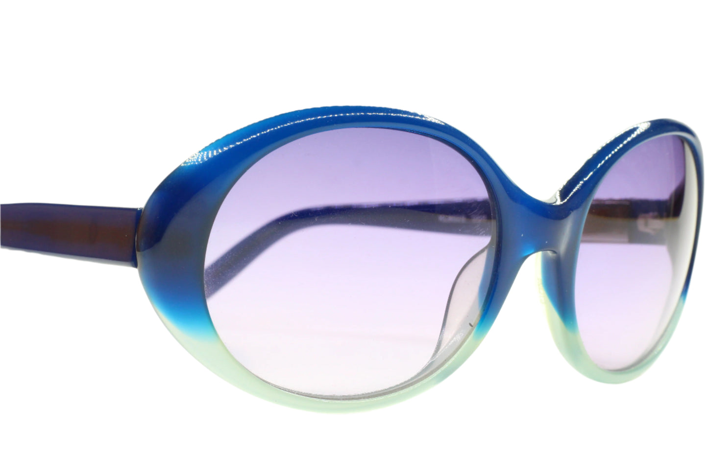 Karl Lagerfeld blue gradient sunglasses with oversized round frames from ABC Optical
