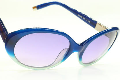 Karl Lagerfeld blue gradient sunglasses with oval lenses and blue optical frames from ABC Optical
