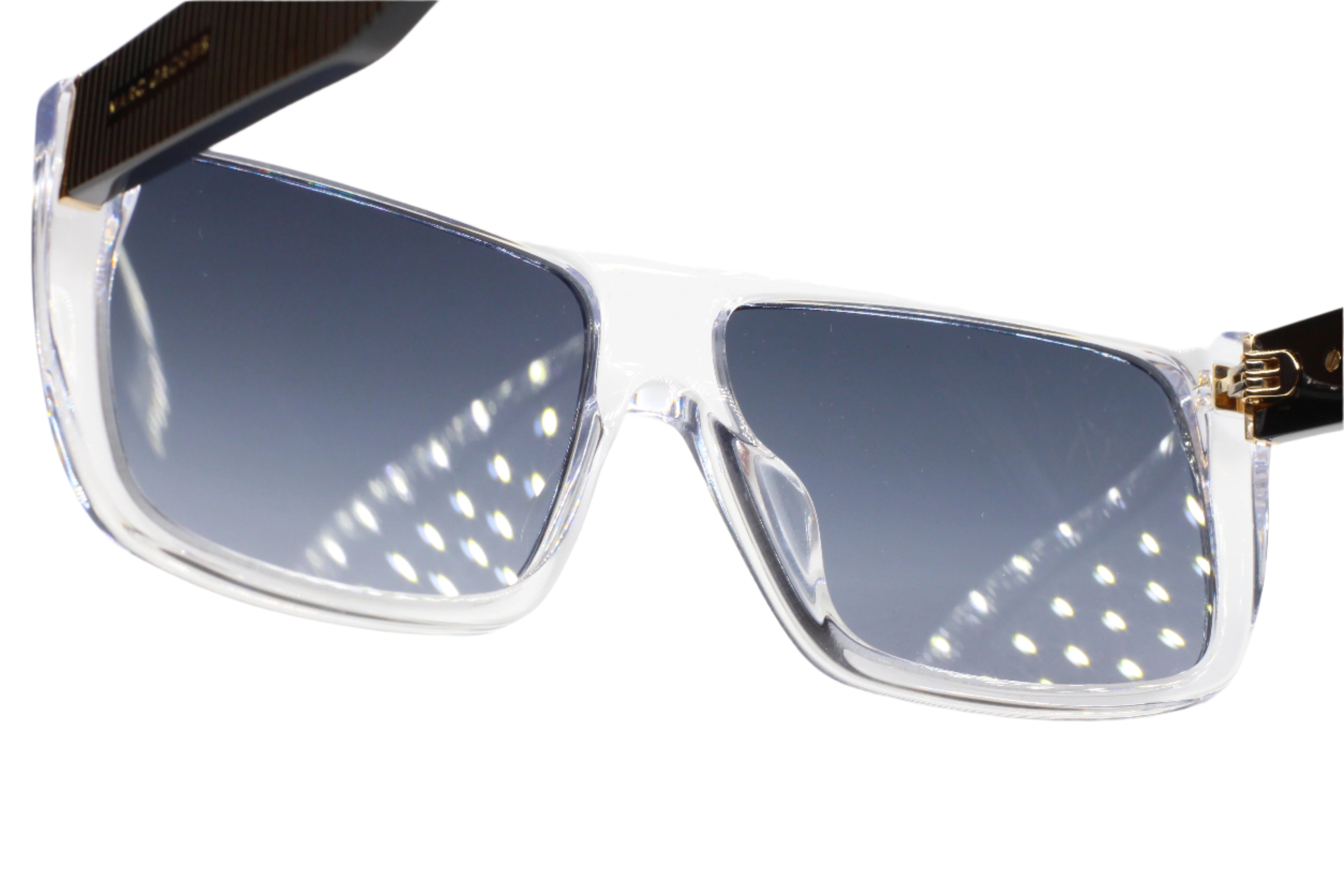 Marc Jacobs レクタンクルフレムサンクラス MARCLOGO096S CCPIR Luxury Clear Frame Sunglasses Marc Jacobs Icon 096/S Crystal
