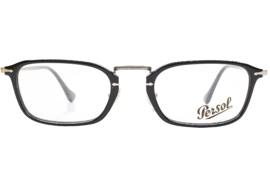 ABC Optical Persol PO3044V eyeglasses with black rectangular frames and clear lenses