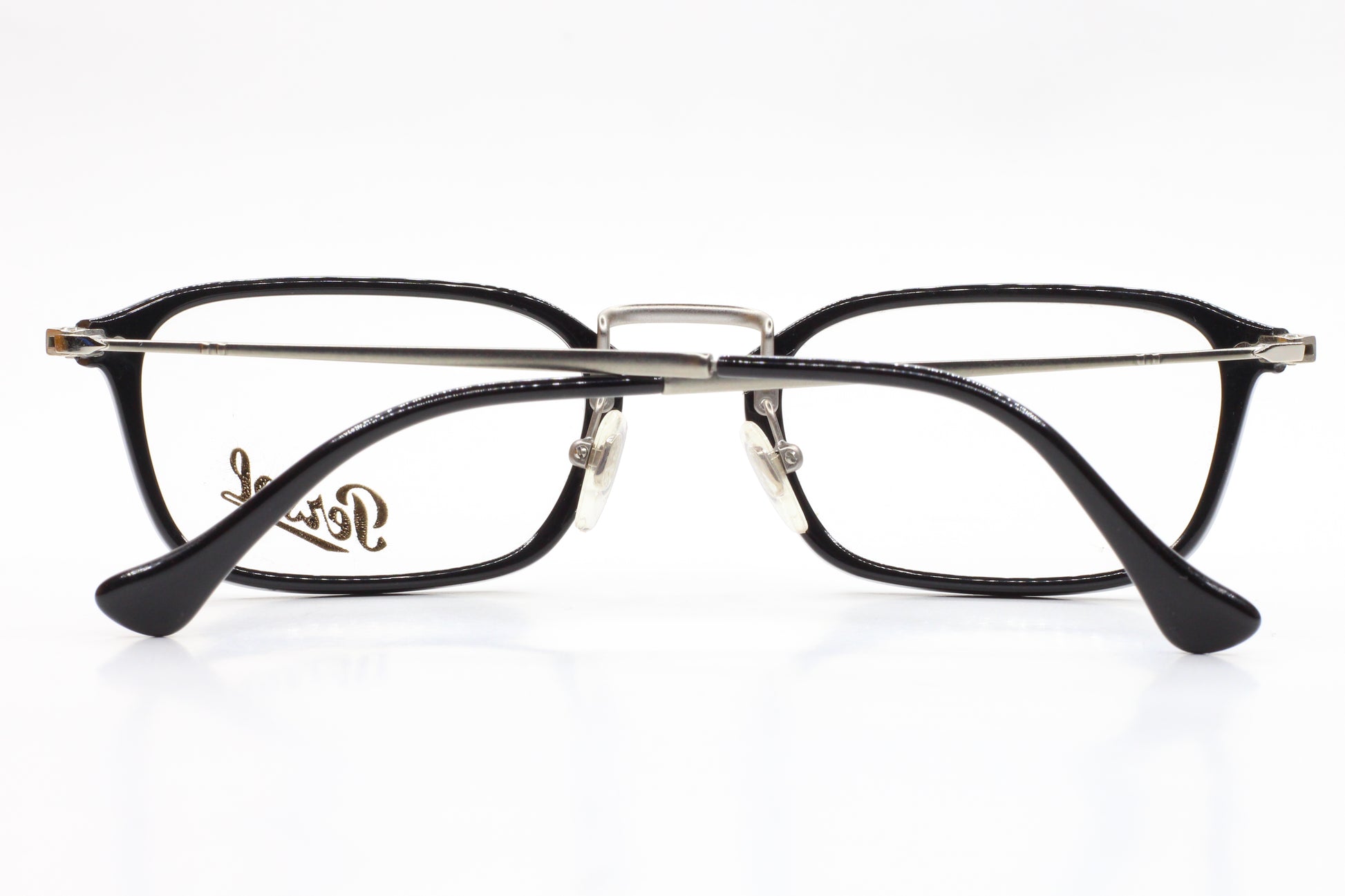 Black Persol PO3044V eyeglasses with metal bridge and thin frame by ABC Optical