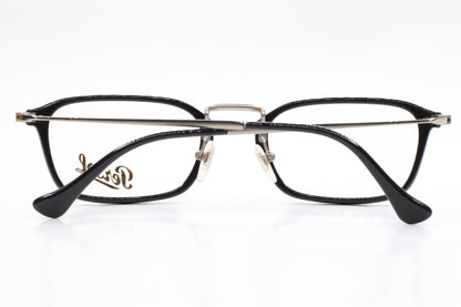 Black Persol PO3044V eyeglasses with metal bridge and thin frame by ABC Optical
