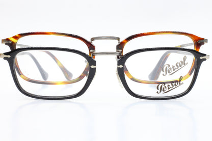 ABC Optical Persol PO3044V eyeglasses with dual-tone brown and black frames and metal bridge