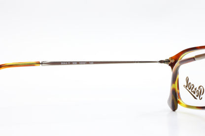 Close-up side view of Persol PO3044V eyeglasses with tortoiseshell frames from ABC Optical