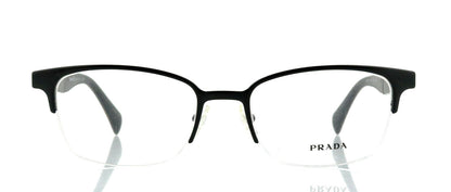 Prada VPR50P 1BO-1O1 Matte Black Woodgrain Luxury Eyeglasses 53-19-145 1BO-1O1 Matte Black VPR50P Groove Optical Frames ABC Optical Eyeglasses