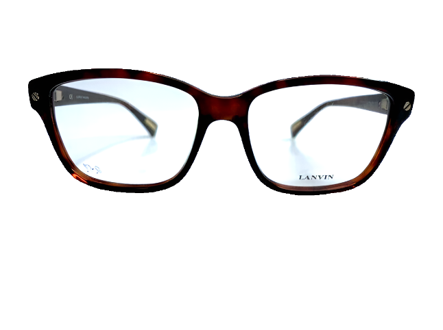 Lanvin VLN518S 09XW Havana Brown Designer Eyeglasses - ABC Optical