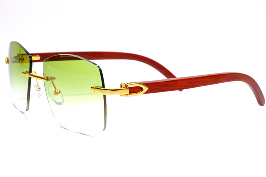 Myriad Eyewear ME00528 Emerald Rimless Luxury Sunglasses -Ma - ABC Optical