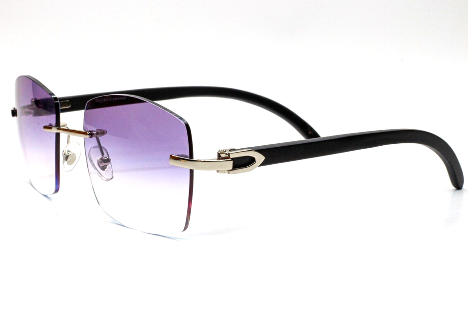 Myriad Eyewear ME00520 Mauve Rimless Luxury Sunglasses -Ma - ABC Optical