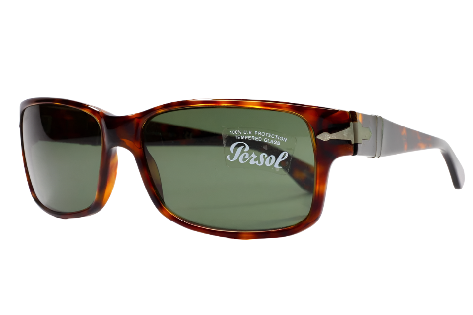 PERSOL Sunglasses PO2803S 24/31 Havana Frame W/ Green lens Optical Frames ABC Optical sunglasses