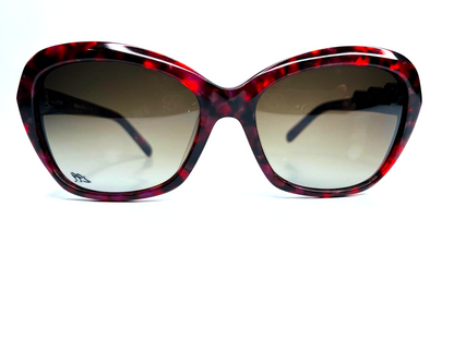 Gianfranco Ferre FG54404 Demi Burgundy Designer Sunglasses 56-17-135 Demi Burgundy 3Beads GF54404 Acetate