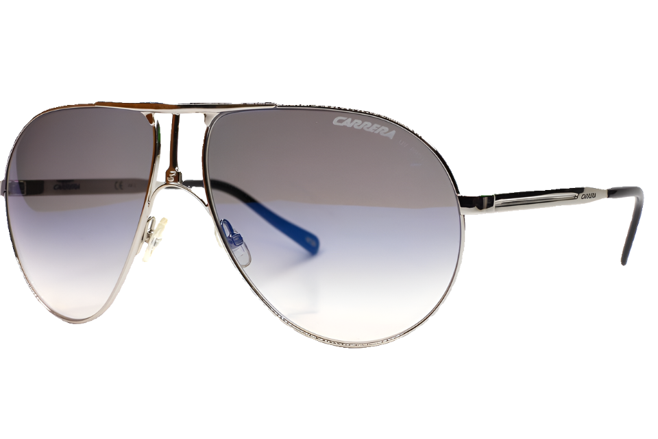 Carrera 1 010/KM-B Metal Silver Aviator Luxury Sunglasses -Ma - ABC Optical