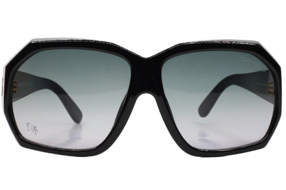 Tom Ford TF266 Elise sunglasses with black geometric frames and gradient lenses from ABC Optical