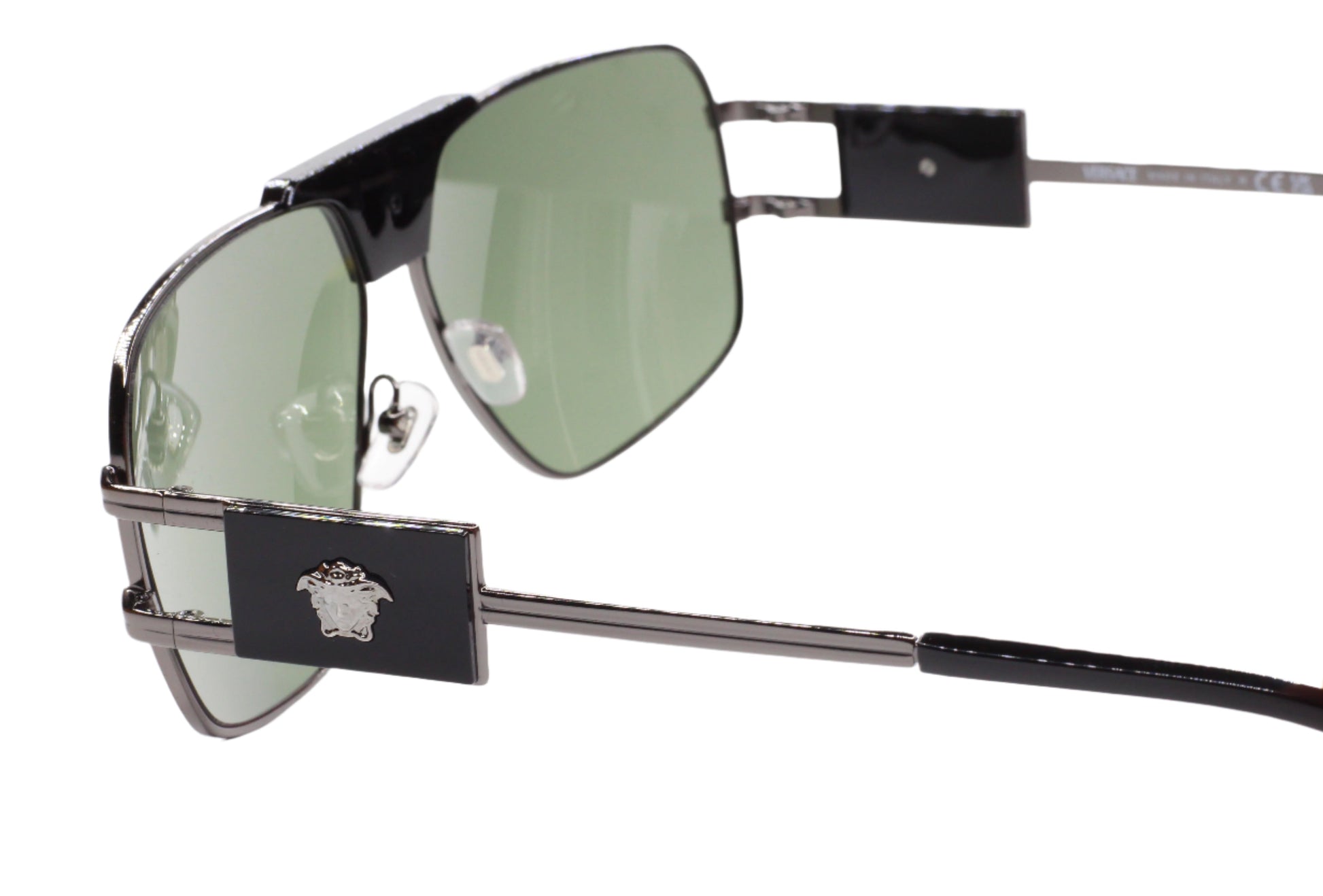 ABC Optical Versace optical frames featuring metal design with green tinted lenses buy authentic Versace eyewear online