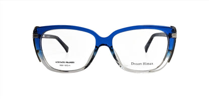 Dream HiMax 6321 Acetate Transparent Eyeglasses Blue - 